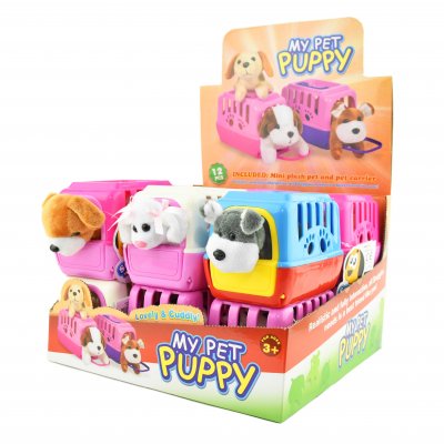 Legetøjshund med bur - Plysdyr