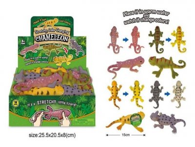 Legetøjsøgle, der skifter farve