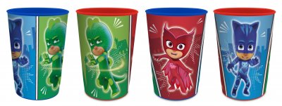 Pyjamas helte, 4-pakket plastbægre