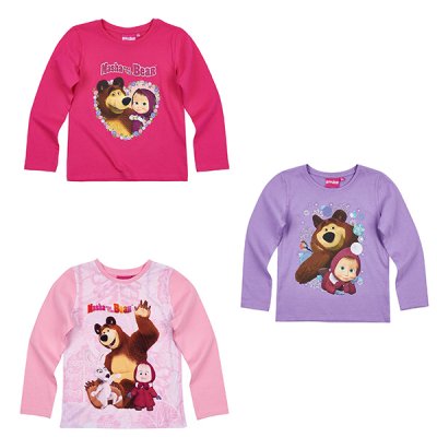 Masha og Bear, langærmet T-shirt