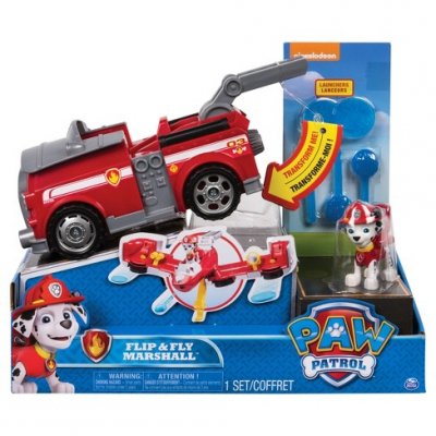 Paw Patrol Flip and Fly køretøj figur, Marshall