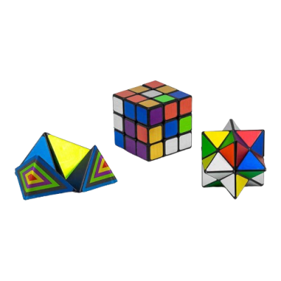 Puslespilkuber - Sæt - 3 stk.