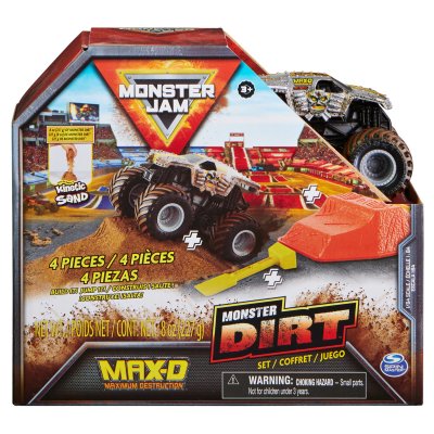 Monster Jam Monster Dirt legesæt - Kinetic Sand og Max-D Monster Truck