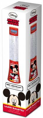 Disney Mickey Mouse børn med lava lampe, lys og glitter, 33 cm