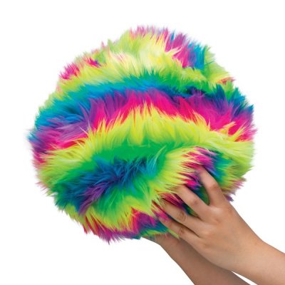 No Doh Mega regnbue Dohzee behåret stressbold 20cm 1-pack