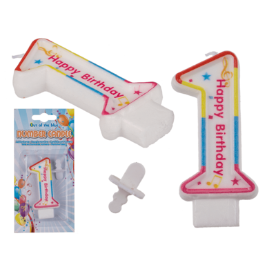 Talllys til fødselsdage - Tallet 1