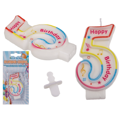 Talllys til fødselsdage - Tallet 5