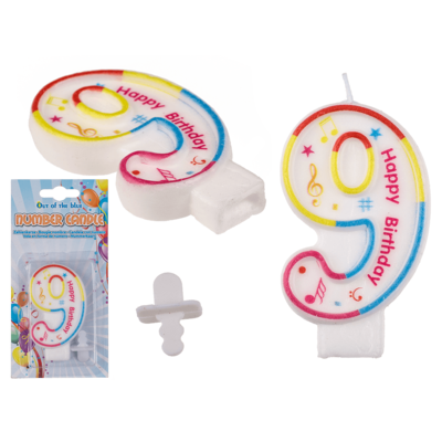 Talllys til fødselsdage - Tallet 9