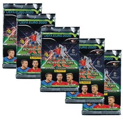 5 pack UEFA Road til Euro 2020 fodbold kort