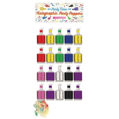 Party poppers 20-pak