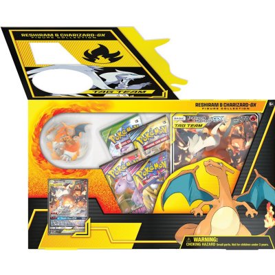 Pokémon Reshiram og Charizard GX Tag Team Figur Collection Box
