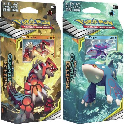 Pokémon Sun & Moon Cosmic Eclipse Gruodon og Kyogre Tema Deck samlekort 120 stk