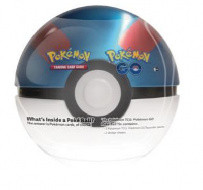 Pokémon Go tin Pokemon bold Blå Great ball Samlekort