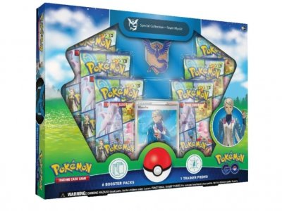 Pokemon team Mystic promo kort Blanche med samlekort Pokemon Go booster pack 6-pack