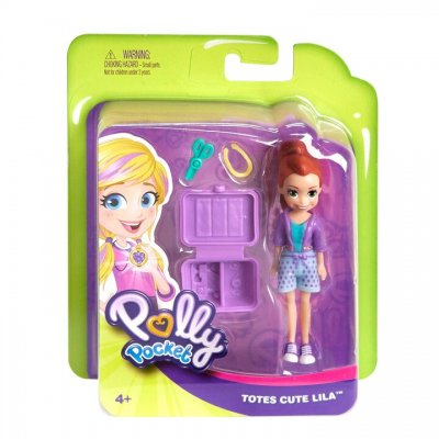 Polly Pocket Totes Cute Purple Doll