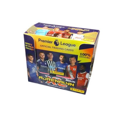 50-pack Premier League fodbold 2020/21 kort Sammelkartenspiele Booster Display