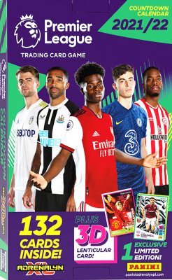 Fodboldkort Premier League 2021/22 julekalender Booster samlerkort