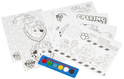 Paw Patrol Chase med banden, maling sæt