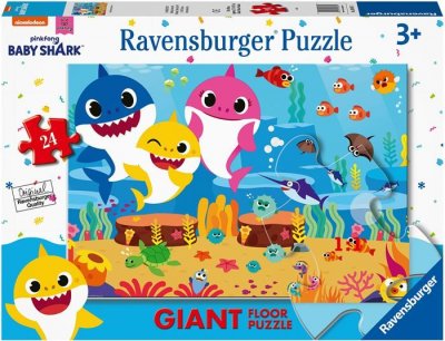 Ravensburger Baby Shark ekstra stort gulvpuslespil 24 brikker