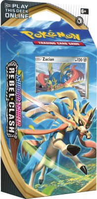 Pokemon Sword & Shield Rebel Clash Zacian Theme Deck samlekort 60 pct