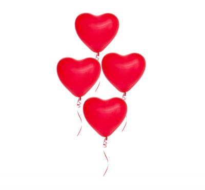 Hjerteformede balloner 15-pack
