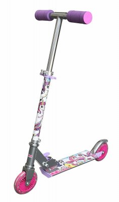 Unicorn scooter med blinkende hjul