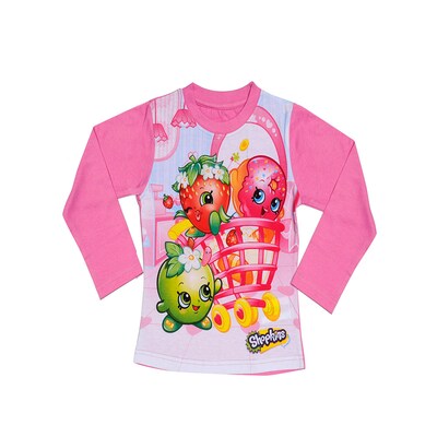 Shopkins T-shirt langærmet pink