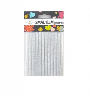 Smelteklæbere, Sølv 12 pack, Ø 7 mm