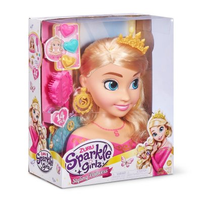 Sparkle Girlz prinsesse Styling hoved Dukke blond