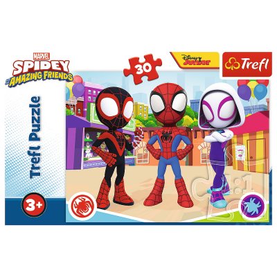 Spiderman Amazing Friends puslespil 30 brikker