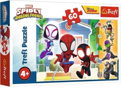 Spiderman Amazing Friends puslespil 60 brikker