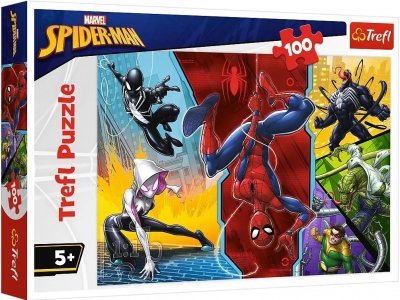 Spiderman Marvel puslespil 100 brikker