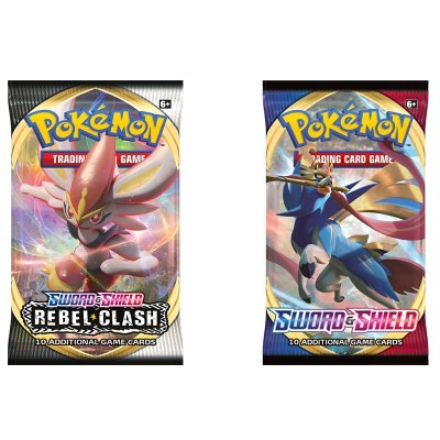 Pokémon 2 Pack Sword & Shield 1 Rebel Clash Booster samlekort