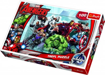 Den Avengers puslespil - 100 stykker