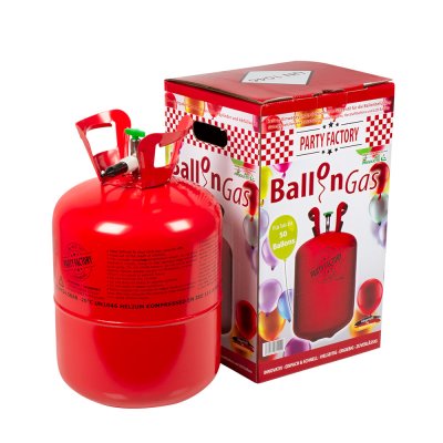 The Party Factory helium tank, 50 balloner