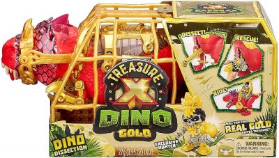 Treasure X dinosaur guld med figur