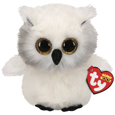 TY tøjdyr Austin Ugle Beanie Boos 16 cm