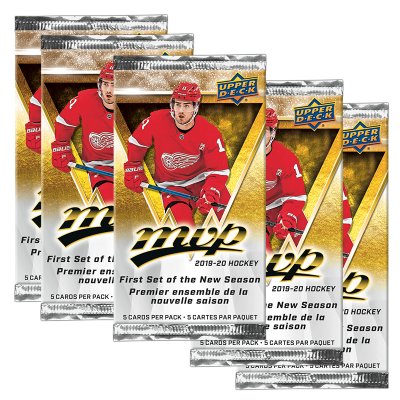 5 pack NHL hockey MVP kort Upper Deck 2019-20
