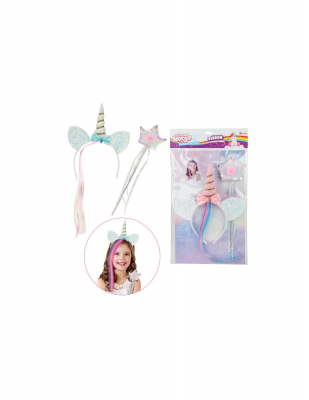 Unicorn diadem med tryllestav
