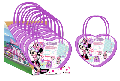 Minnie Mouse, hårpynt i en flot taske, 11 stykker