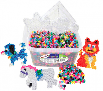 XL-Rør perler 6000 stk med perleplader DIY